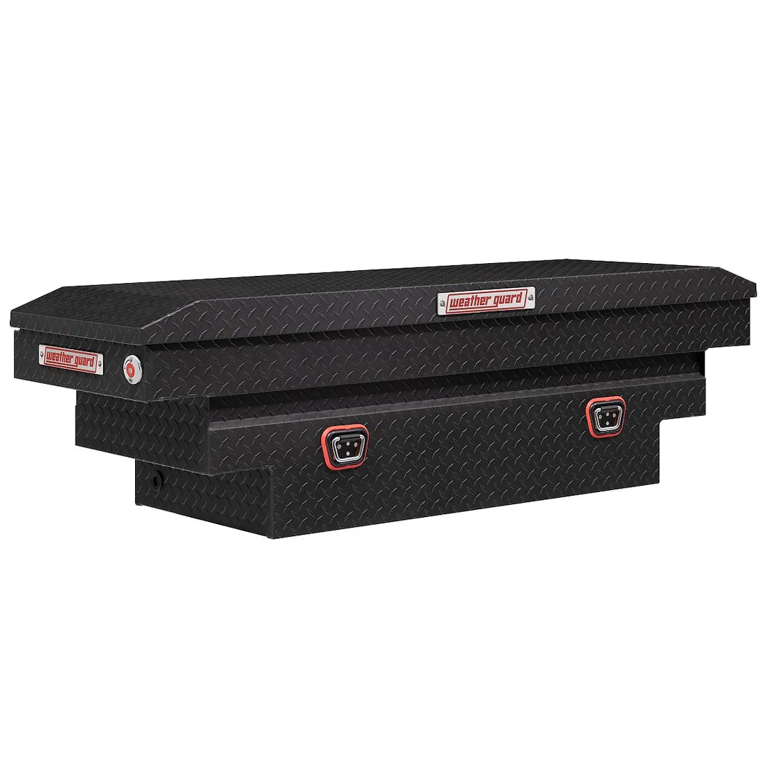 137-52-04 – WEATHERGUARD Tool Box, Crossover Single Lid Powder Coated Textured Matte Black Aluminum 20 Inch Length x ...